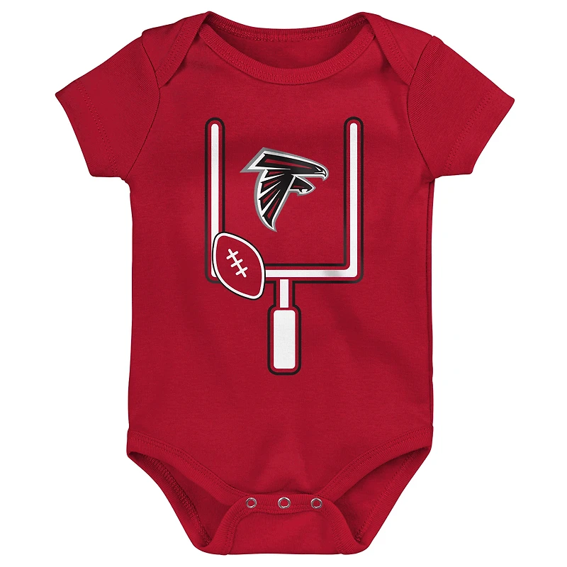 Ensemble de body trois pièces pour bébé et nouveau-né Outerstuff Atlanta Falcons Littlest Player