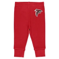 Infant & Newborn WEAR by Erin Andrews Atlanta Falcons Three-Piece Turn Me Around Bodysuits Pant Set