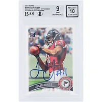 Julio Jones Atlanta Falcons Autographié 2011 Topps #350A Beckett Fanatics Witnessed Authenticated 9/10 Rookie Card