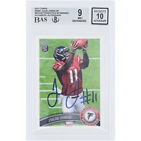 Julio Jones Atlanta Falcons Autographié 2011 Topps #350C Beckett Fanatics Witnessed Authentifié 9/10 Rookie Card