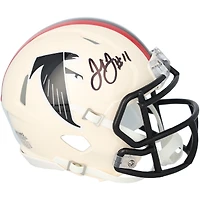 Casque miniature rétro Riddell Speed ​​autographié par Julio Jones (Atlanta Falcons)