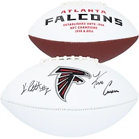 Kirk Cousins & Kyle Pitts Atlanta Falcons Autographed Franklin White Panel Football 