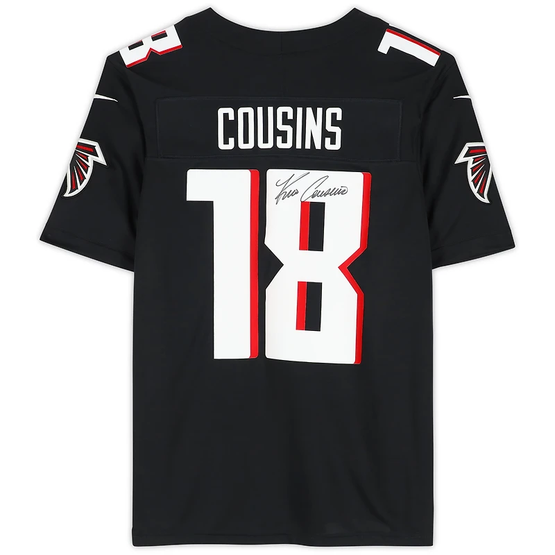 Kirk Cousins Atlanta Falcons Autographed Nike Black Limited Jersey