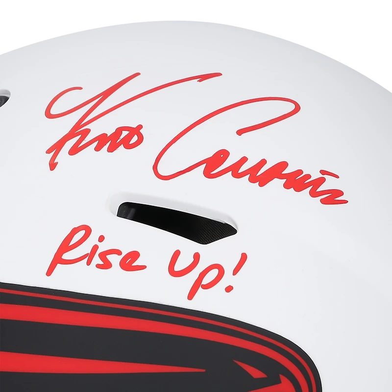 Kirk Cousins Atlanta Falcons Autographed Riddell Lunar Speed Authentic Helmet with "Rise Up!" Inscription - Signed in Red Ink - Limited Edition #6/6