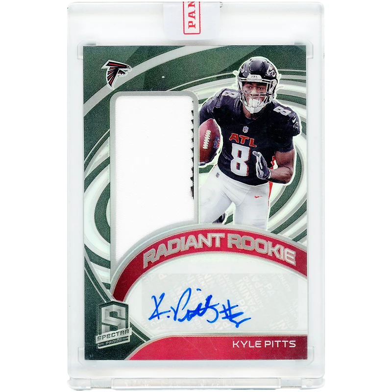 Kyle Pitts Atlanta Falcons Autographed 2021 Panini Spectra Radiant Dual-Color Jersey Relic #RRS-KP #17/75 Rookie Card