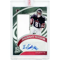 Kyle Pitts Atlanta Falcons Autographed 2021 Panini Spectra Radiant Dual-Color Jersey Relic #RRS-KP #17/75 Rookie Card