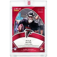 Kyle Pitts Atlanta Falcons Autographed 2021 Panini Spectra Radiant Dual-Color Jersey Relic #RRS-KP #17/75 Rookie Card