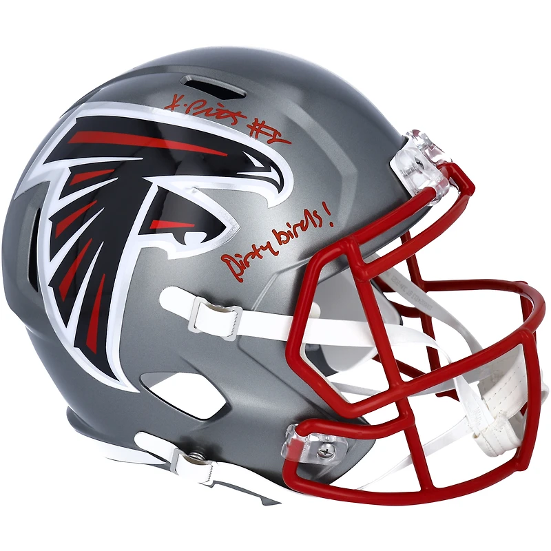 Kyle Pitts Atlanta Falcons Autographed Riddell Flash Alternate Speed Replica Helmet with "Dirty Birds!" Inscription