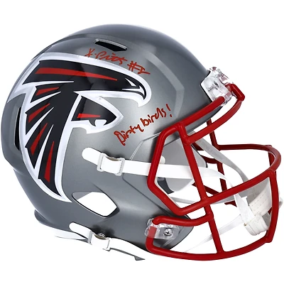 Kyle Pitts Atlanta Falcons Autographed Riddell Flash Alternate Speed Replica Helmet with "Dirty Birds!" Inscription