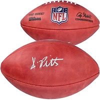 Ballon de football américain professionnel Wilson Duke, couleur, autographié par Kyle Pitts des Falcons d'Atlanta