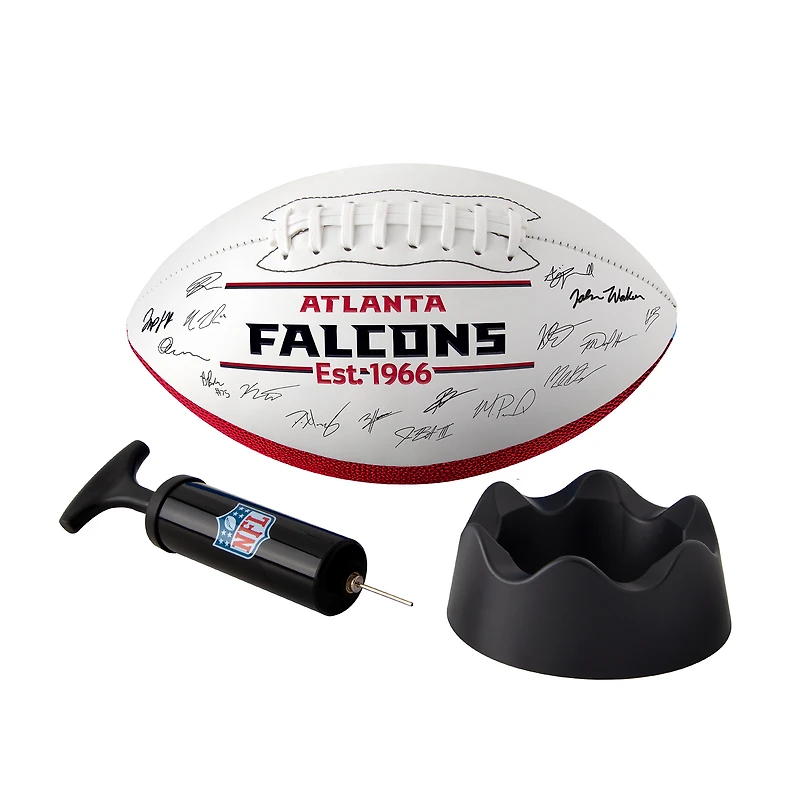 Ballon de football américain autographié Logo Brands Atlanta Falcons 2025