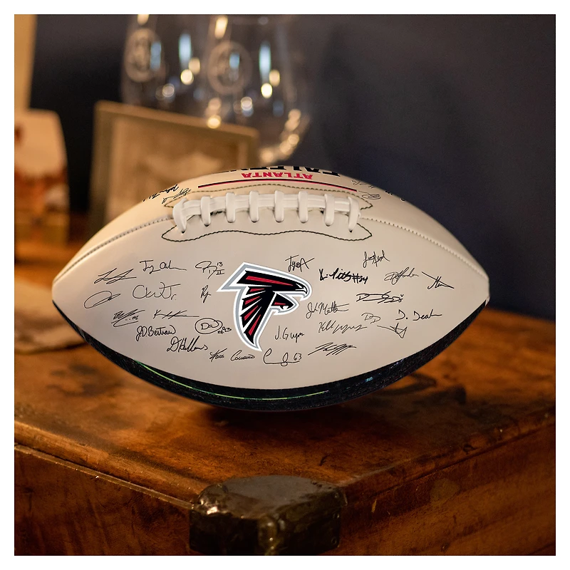 Logo Brands Atlanta Falcons 2025 Autograph Signature Football