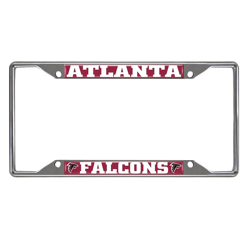 Cadre de plaque d'immatriculation chromé Logo Brands Atlanta Falcons