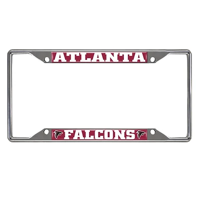 Cadre de plaque d'immatriculation chromé Logo Brands Atlanta Falcons