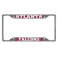 Cadre de plaque d'immatriculation chromé Logo Brands Atlanta Falcons