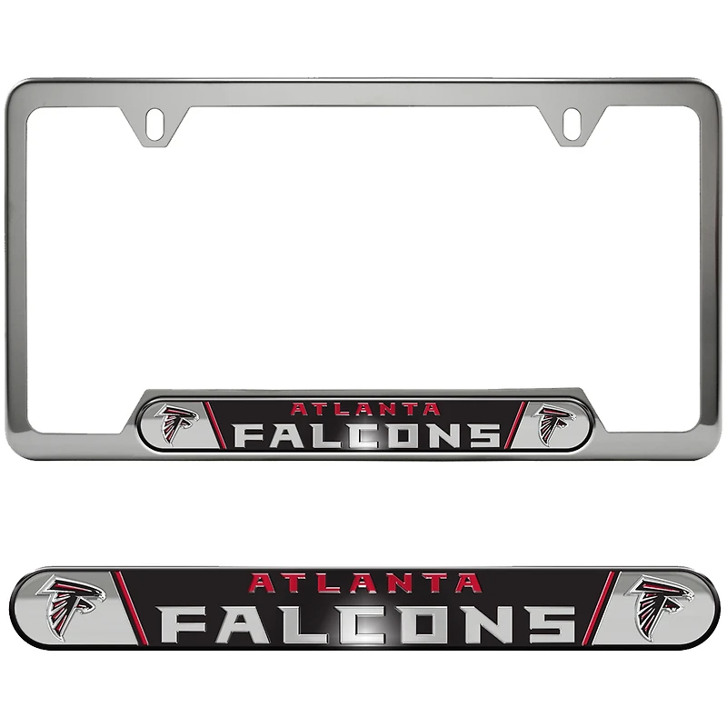 Cadre de plaque d'immatriculation en relief des Falcons d'Atlanta