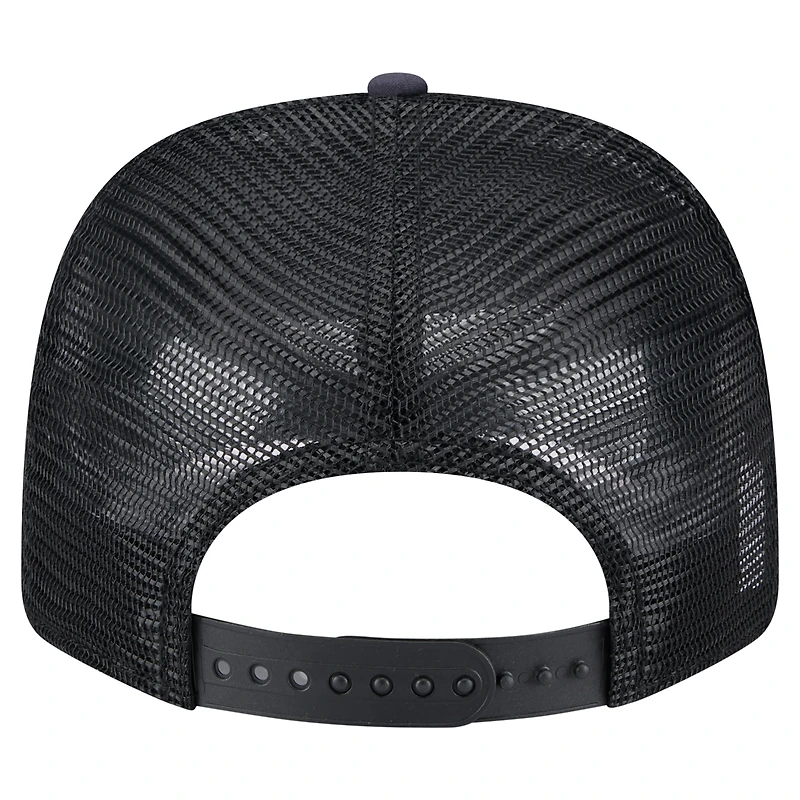 Men's New Era  Navy/Black Atlanta Falcons Adventure Drinks Pattern 9SEVENTY Stretch-Snap Hat
