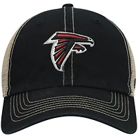 Men's '47 Black/Natural Atlanta Falcons Trawler Trucker Clean Up Snapback Hat