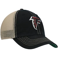 Men's '47 Black/Natural Atlanta Falcons Trawler Trucker Clean Up Snapback Hat