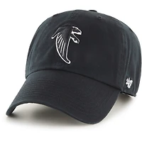 Men's '47 Black Atlanta Falcons Clean Up Adjustable Hat