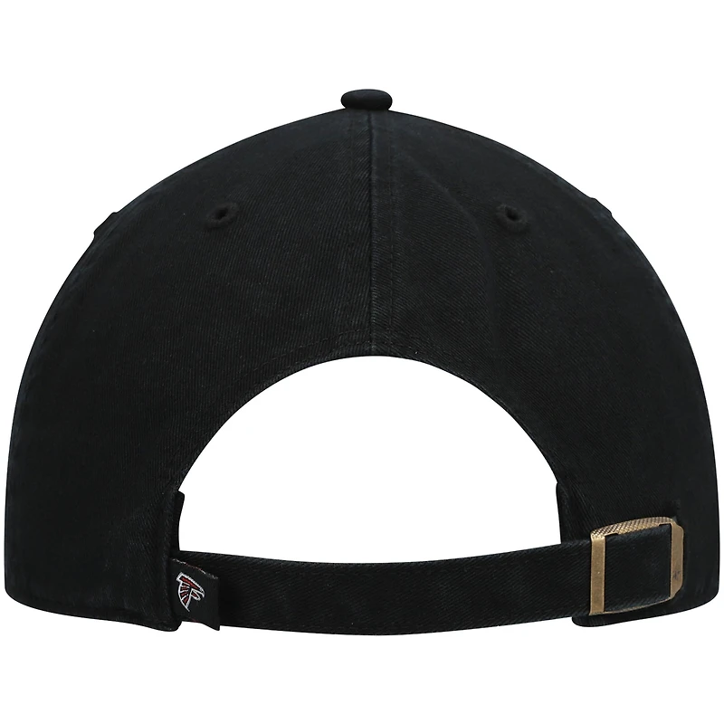 Men's '47 Black Atlanta Falcons Clean Up Alternate Adjustable Hat