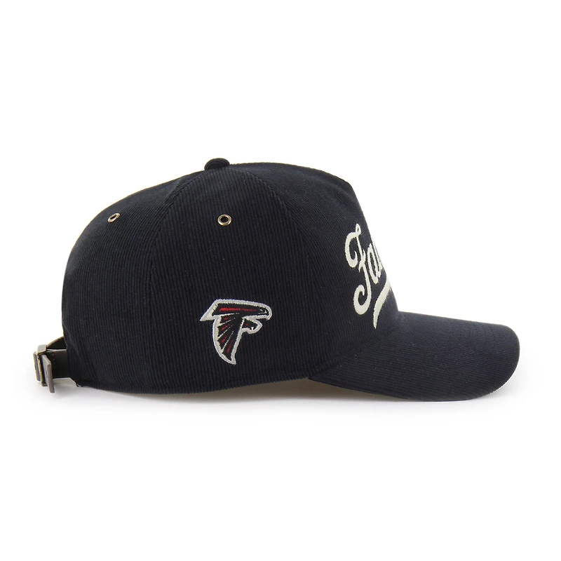 Men's '47  Black Atlanta Falcons Golden Age Corduroy Hitch Adjustable Hat