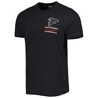 Men's '47 Black Atlanta Falcons Open Field Franklin T-Shirt