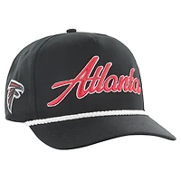 Men's '47 Black Atlanta Falcons Overhand Hitch Adjustable Hat