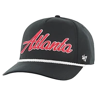 Men's '47 Black Atlanta Falcons Overhand Hitch Adjustable Hat