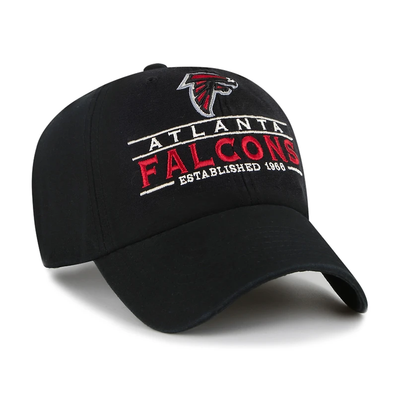 Casquette réglable '47 Atlanta Falcons Vernon Clean Up pour hommes, noire