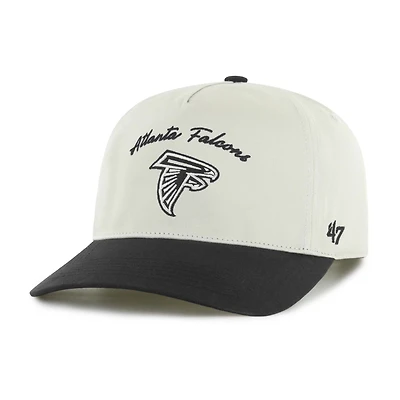 Men's '47 Cream/Black Atlanta Falcons Safe Bet Stable Hitch Adjustable Hat