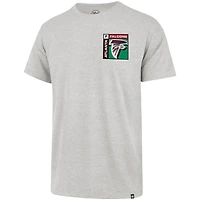 T-shirt Franklin gris chromé des Falcons d'Atlanta pour homme, modèle 1947