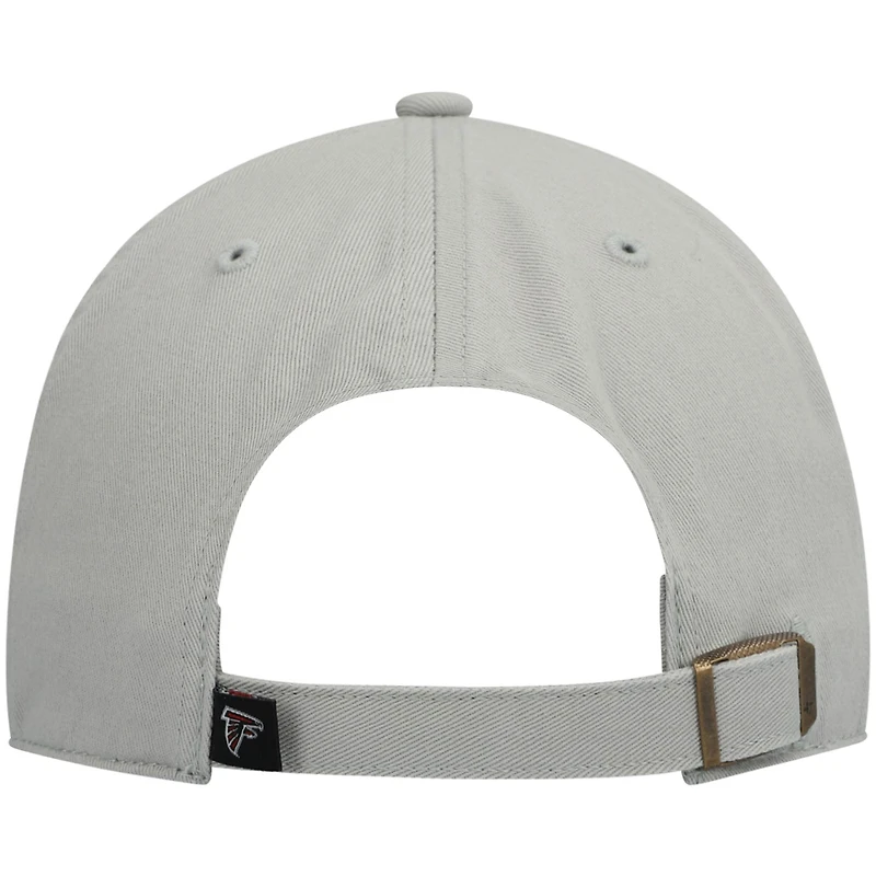 Men's '47 Gray Atlanta Falcons Clean Up Adjustable Hat