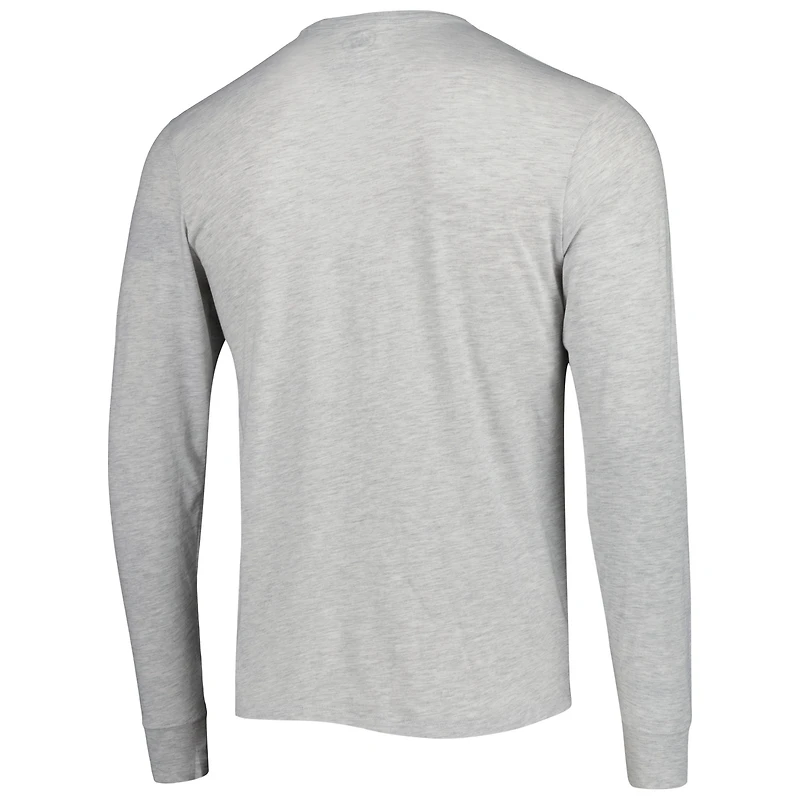 Men's '47 Heathered Gray Atlanta Falcons Dozer Franklin Long Sleeve T-Shirt