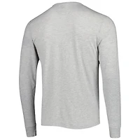 Men's '47 Heathered Gray Atlanta Falcons Dozer Franklin Long Sleeve T-Shirt