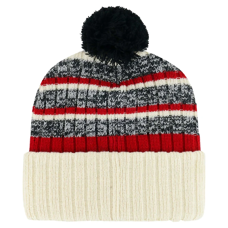 Bonnet en tricot à revers Tavern '47 Natural Atlanta Falcons pour hommes avec pompon