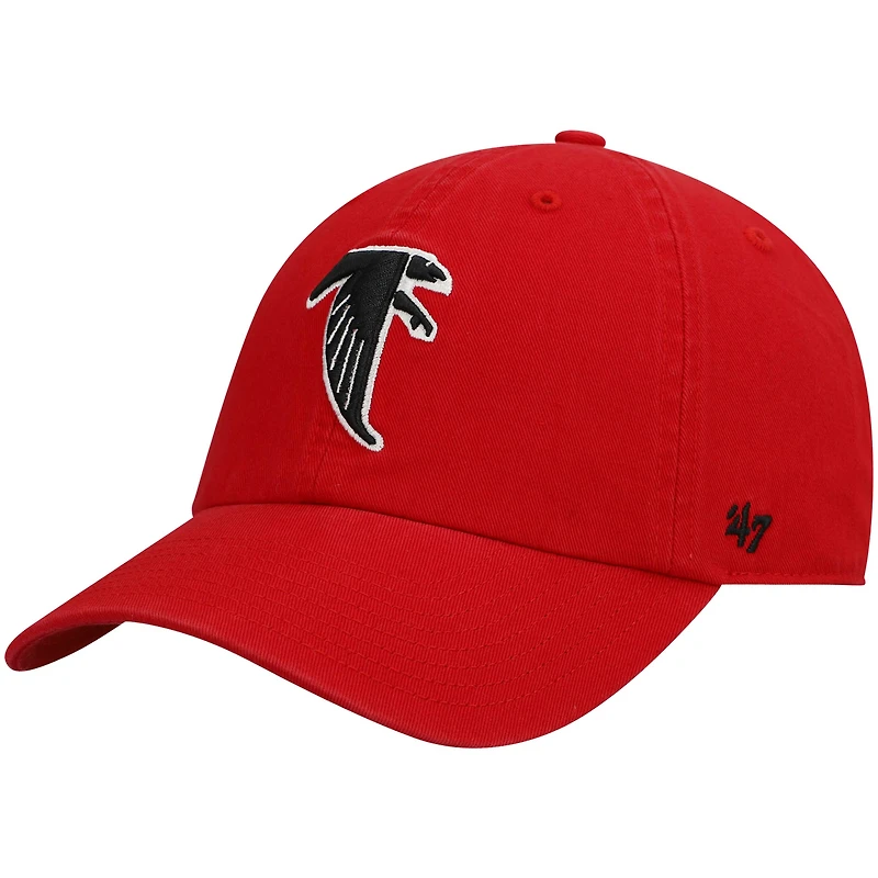 Casquette ajustable rouge Atlanta Falcons « Clean Up » pour homme, modèle 47