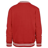 Men's '47 Red Atlanta Falcons Sundays Clubhouse View Sierra Fleece Pullover Sweatshirt