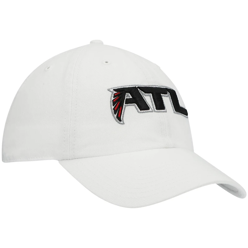 Casquette réglable Clean Up Atlanta Falcons '47 blanche pour homme