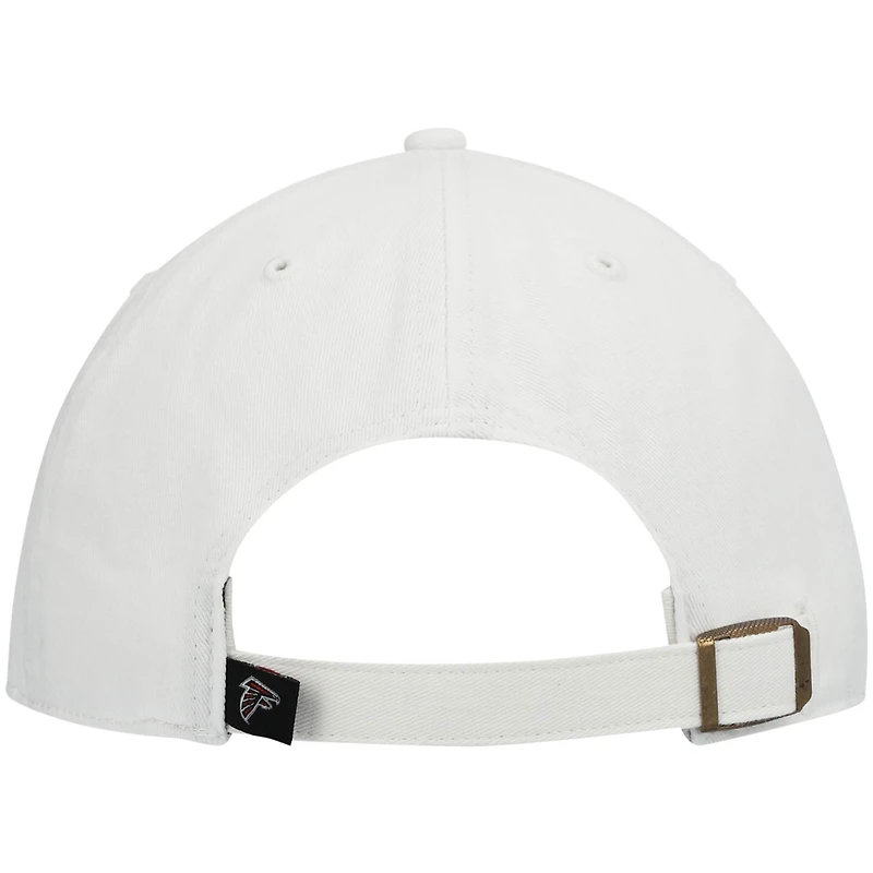 Men's '47 White Atlanta Falcons Clean Up Adjustable Hat