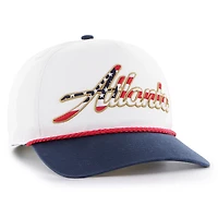 Casquette ajustable blanche patriotique des Falcons d'Atlanta pour homme, modèle 1947