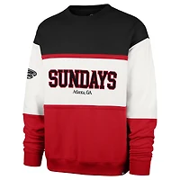 Men's '47 White Atlanta Falcons Sundays Breeze By Maximalist Sweatshirt
