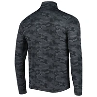 Sweat-shirt noir à fermeture éclair quart de tour pour homme des Falcons d'Atlanta Brigade d'Antigua