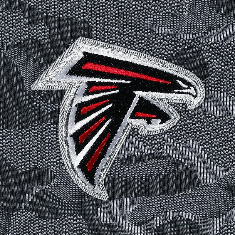 Sweat-shirt noir à fermeture éclair quart de tour pour homme des Falcons d'Atlanta Brigade d'Antigua