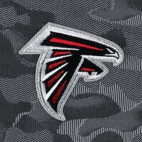 Sweat-shirt noir à fermeture éclair quart de tour pour homme des Falcons d'Atlanta Brigade d'Antigua