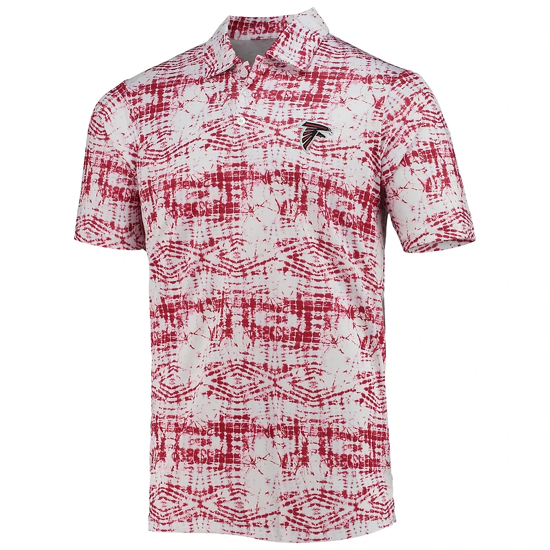Men's Antigua Red Atlanta Falcons Vivid Polo