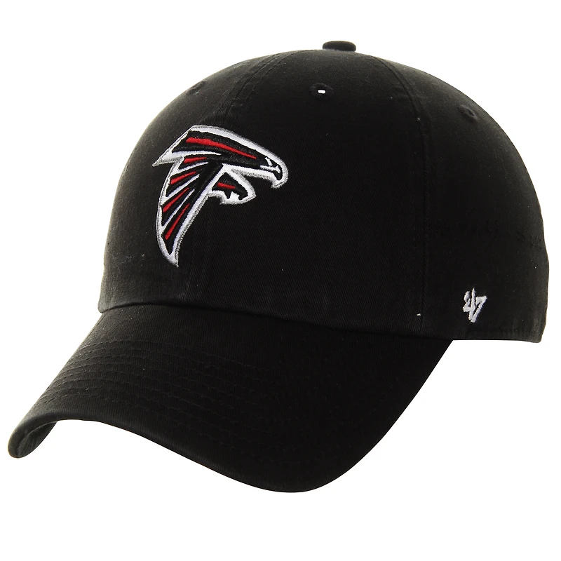 Mens Atlanta Falcons '47 Brand Black Cleanup Adjustable Hat