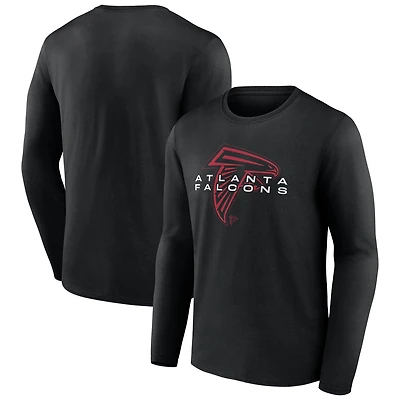 Men's  Black Atlanta Falcons Advance To Victory Long Sleeve T-Shirt