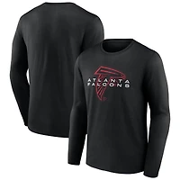 Men's  Black Atlanta Falcons Advance To Victory Long Sleeve T-Shirt