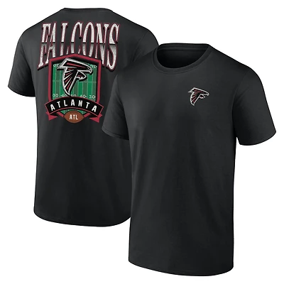 Men's  Black Atlanta Falcons Full Range T-Shirt